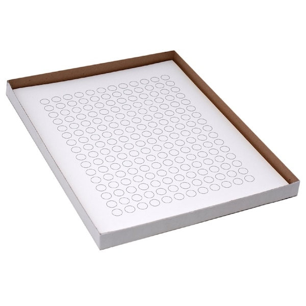 Label Sheets, Cryo, 9.5mm Dots, for 0.5-1.5mL Tubes, 20 Sheets, 192 Labels per Sheet, Yellow, 3840PK